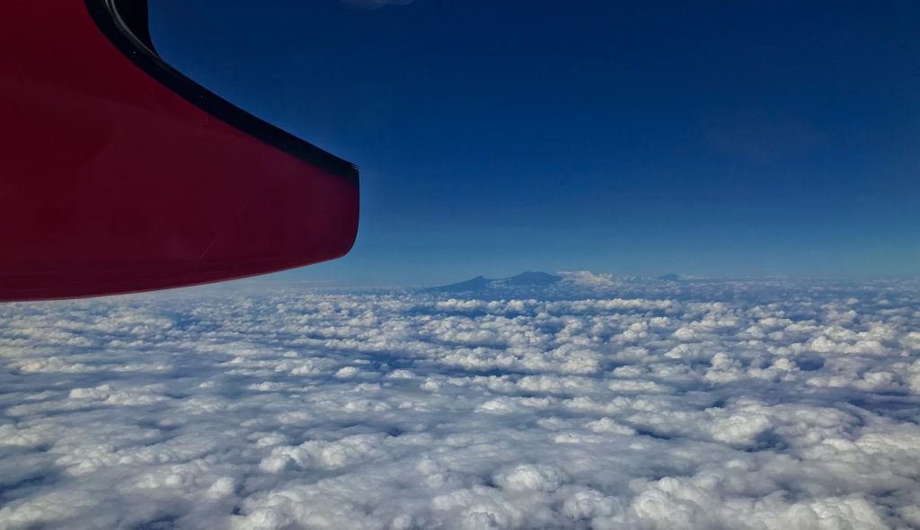 Kilimanjaro vom Flugzeug aus